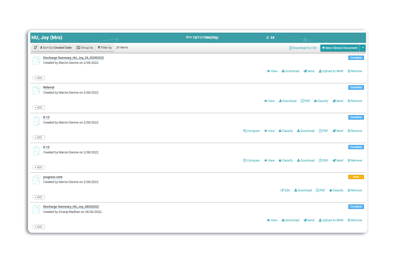 MasterCare  Discharge Summary Software