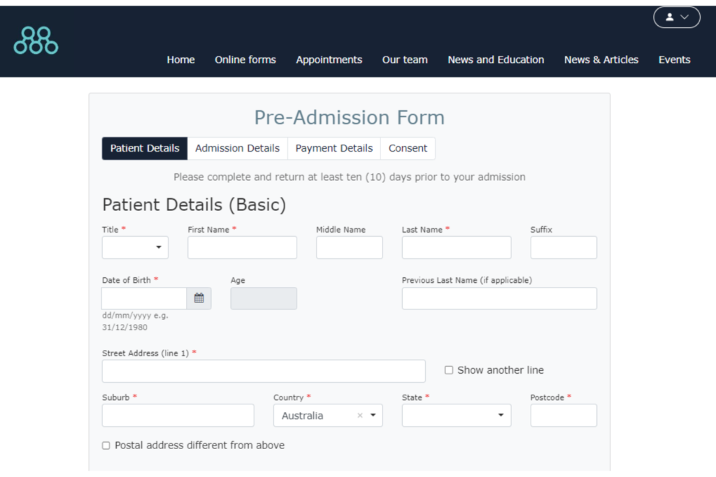 Digital Front Door Feature - Digital Forms